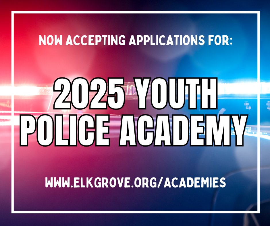 🚨 Youth Police Academy is back! Join us from July 21-24, 2025, at the Elk Grove Village Police Department.

It's open to Mead &amp; Grove Junior High students. Space is limited, apply by 7/16 to CrimePrevention@elkgrove.org. Visit elkgrove.org/academies.  for more information.