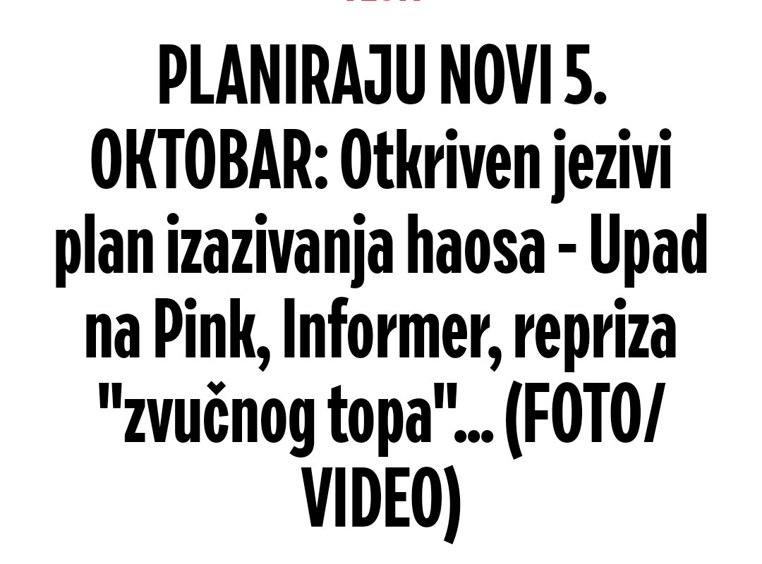 Слаб, баш слаб овај вечерашњи пинк-информер специјал. Сада је јасно да нема  озбиљног тероризма без Миле Пајић.