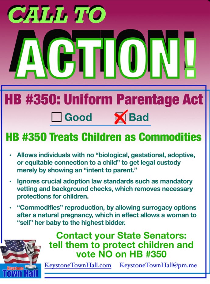 luckyvalpal's tweet photo. 🚨🚨🚨@PASenateGOP Vote NO on HB #350.  Spread the word. https://t.co/SPDJ51y4Bq