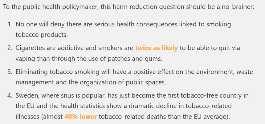 the_firebreak's tweet image. Policymakers should embrace tobacco harm reduction ... point.
It saves lives, reduces healthcare costs, reflects a compassion to the challenges smokers face...
@zaruk shows how anti-tobacco activists spread misinformation to obstruct health improvements.
thefirebreak.org/p/why-is-harm-…
