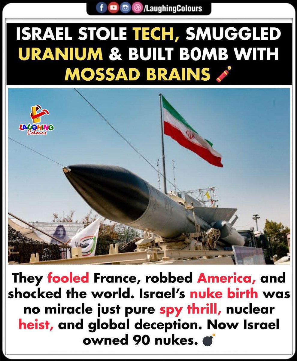LaughingColours's tweet image. Mossad: Israel’s real Avengers 🧠💥

#SpyThrill #MossadMoves #NukeSecrets #GlobalDeception #IsraelIntel #PowerPlay