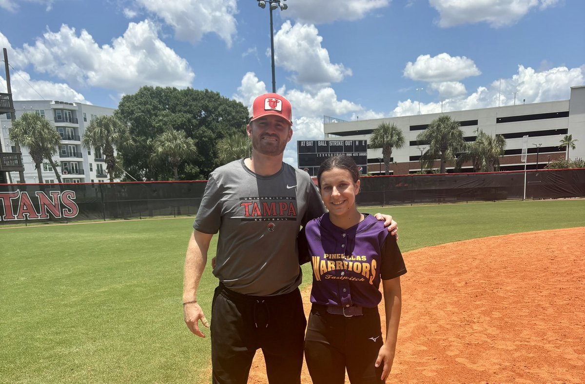 Victoria Staszak (@vstaszak2027_cf) on Twitter photo Back at the <a href="/UTampaSoftball/">Tampa Softball</a> prospect camp for the 2nd time! So grateful for the opportunity to learn, compete, and connect with incredible players, staff, and coaches. It was a perfect day on campus! 🤩
Huge thanks to everyone who made this experience possible and for all the Back at the <a href="/UTampaSoftball/">Tampa Softball</a> prospect camp for the 2nd time! So grateful for the opportunity to learn, compete, and connect with incredible players, staff, and coaches. It was a perfect day on campus! 🤩
Huge thanks to everyone who made this experience possible and for all the