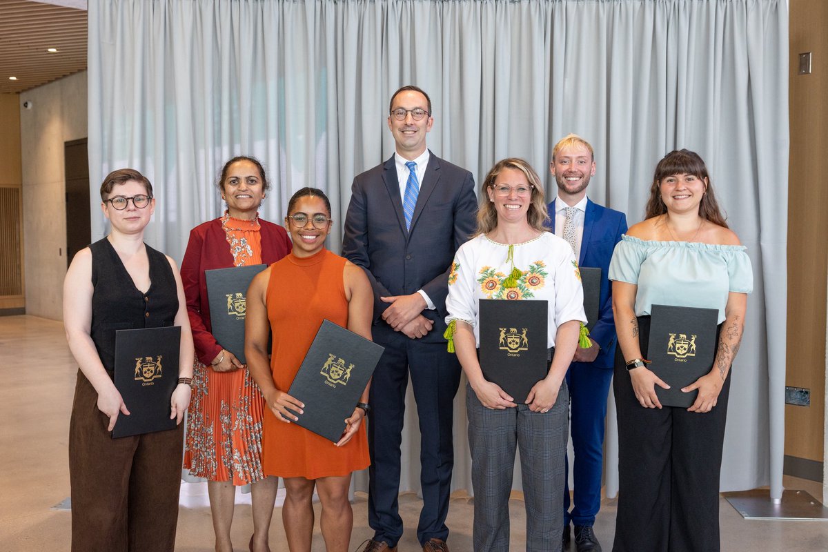 Nolan Quinn (@nolanmquinn) on Twitter photo Today at <a href="/WesternU/">Western University</a> in #London, I was proud to present the Minister’s Awards of Excellence to six outstanding individuals. Congratulations to Dr. Galina Scolnic, Prof. Satinder Kaur Brar, Dr. Olivia Ghosh-Swaby, Prof. Anna Pearson, Dr. Sterling Crowe, and Olivia Baudet!
These Today at <a href="/WesternU/">Western University</a> in #London, I was proud to present the Minister’s Awards of Excellence to six outstanding individuals. Congratulations to Dr. Galina Scolnic, Prof. Satinder Kaur Brar, Dr. Olivia Ghosh-Swaby, Prof. Anna Pearson, Dr. Sterling Crowe, and Olivia Baudet!
These