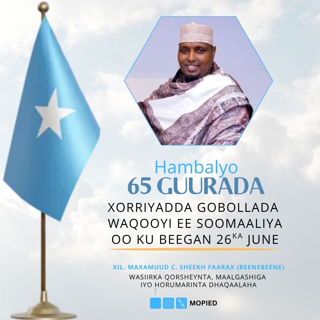Hon. Mohamud Beenebeene (@honbeenebeene) on Twitter photo 