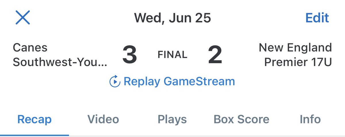 Great Day 1 win <a href="/PerfectGameUSA/">Perfect Game USA</a> #WWBA tourney in Atlanta. Big performances by <a href="/Schwartz18Joey/">Joey_Schwartz18</a> and <a href="/BenWilson2026/">Benjamin Wilson</a> today. <a href="/TheCanesSW/">Canes Southwest</a> <a href="/canes_recruits/">Canes SW Recruiting</a> <a href="/BbCounty/">CCBA at The Farm™</a>