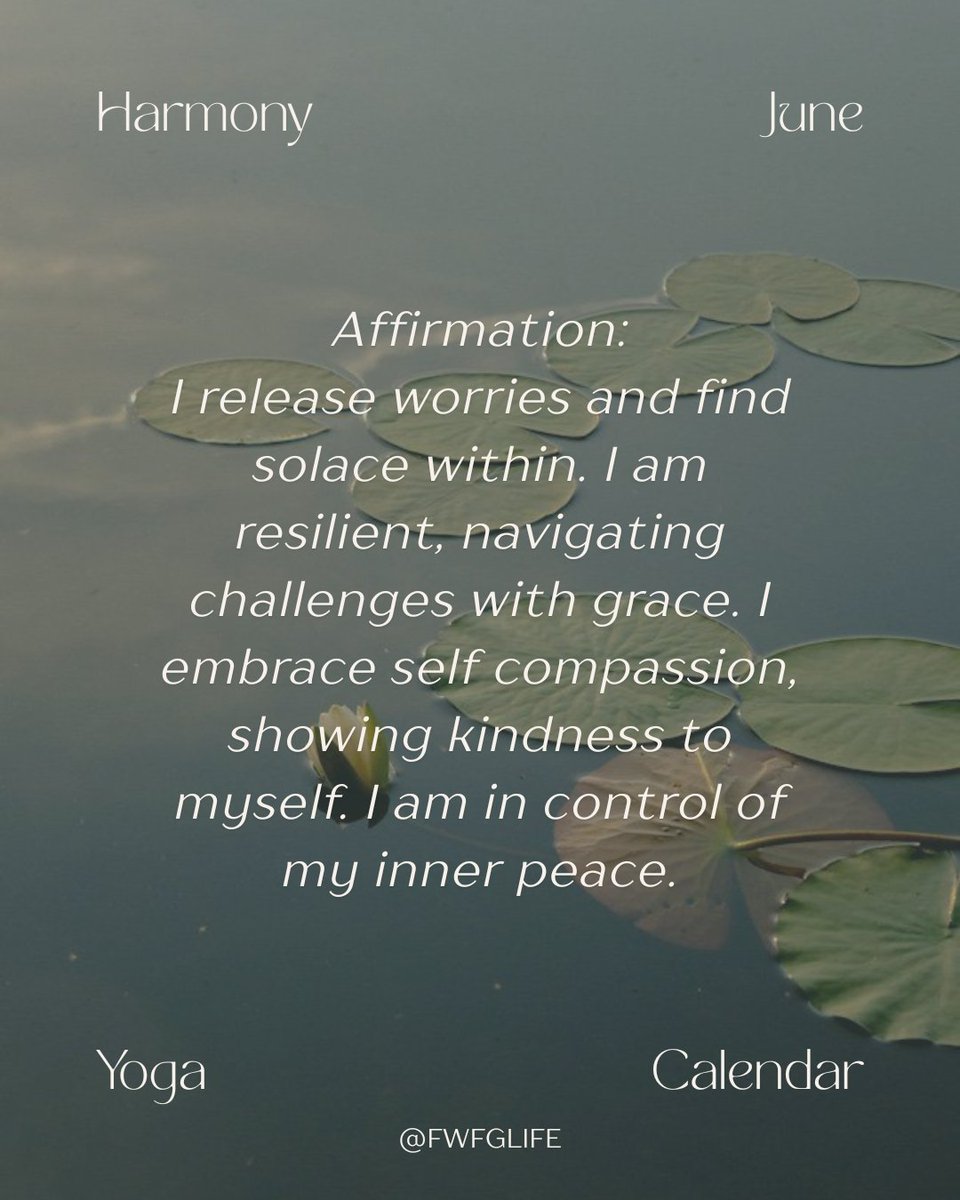 As we near the end of June, we’re sharing another beautiful affirmation from Adriene’s June Vlog. 🪷

May it be a gentle reminder that even when the world feels chaotic or off-balance, we can always return to our breath, reconnect with our foundation, and find our center again.