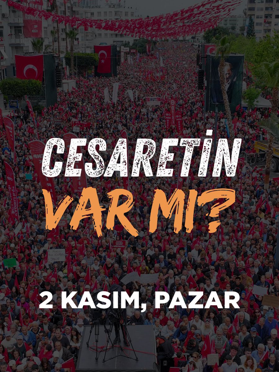 2 Kasım 2025’e cesaretin var mı? 
#hemenseçim