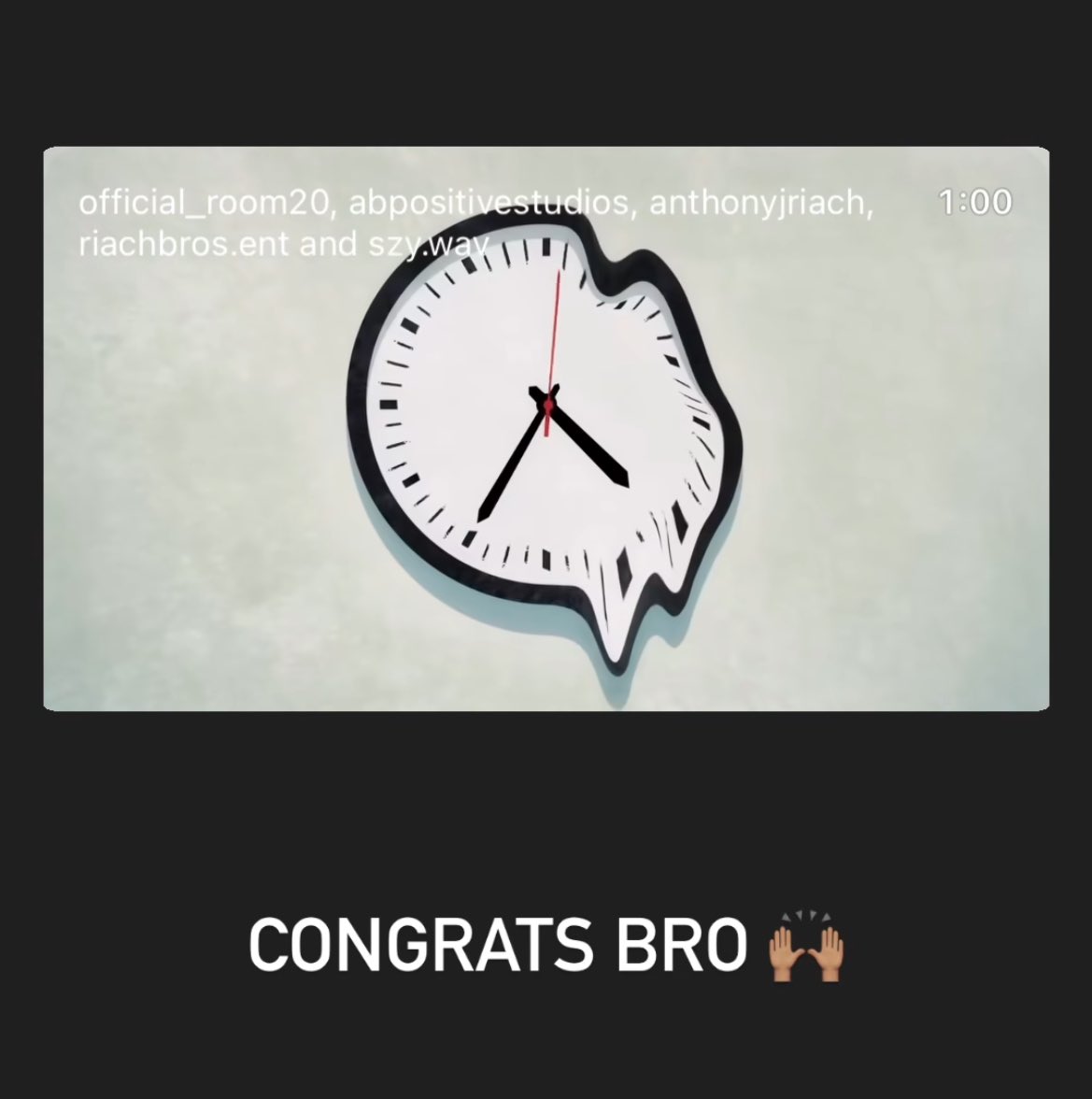 Zayn compartilhou em seus stories a animação Room 20, criada por seu amigo de longa data Anthony J. Riach.
“Parabéns irmão”, escreveu o cantor ao divulgar o curta.