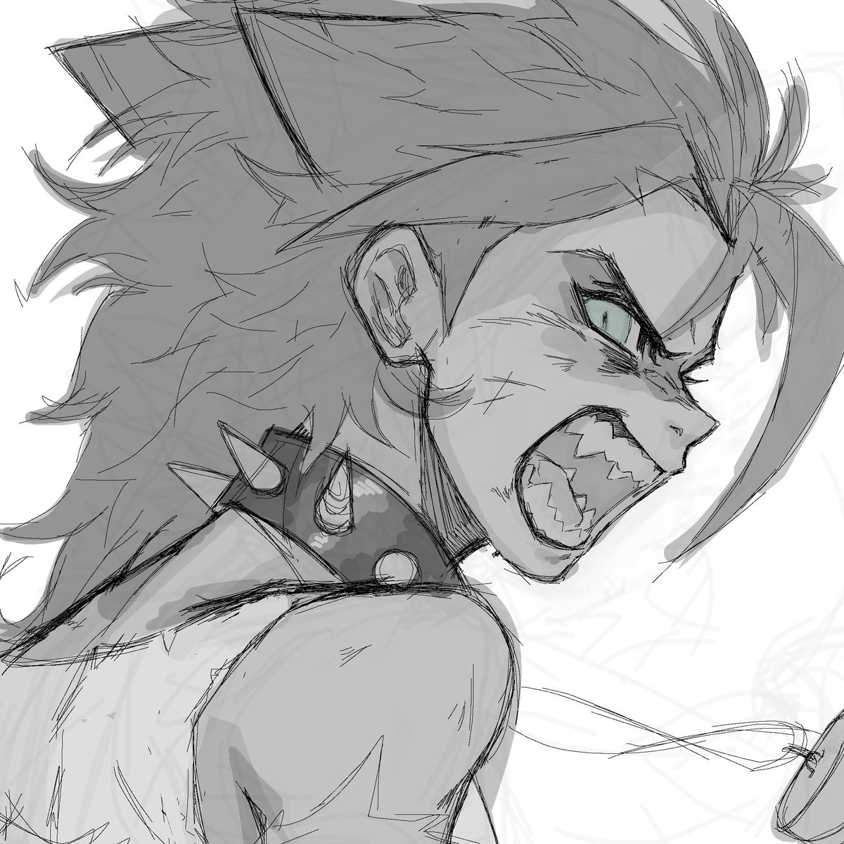 P1StolA0's tweet photo. Oh well, here’s one of them 
I envision Strength II having large fangs and vertical slit eyes like a cat as they would be useful for hunting 

Maybe cat-like habits too….maybe….

#thisislore🥀 #thesecondoneismyfandesignbtw https://t.co/Cr7PytjntB