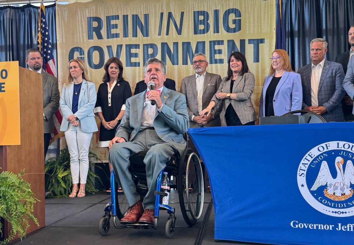 EricJBott's tweet photo. We’re witnessing a Sea Change in American governance.

Republican champions like @LAGovJeffLandry are enacting generational reform through State REINS Acts.

The reason this is so unusual in politics is that these men are giving executive power back to the people because it’s the right thing to do.

Politicians never give up power yet increasingly, humble leaders like Governor Landry are getting the bigger picture.

They’re strengthening our Democracy while also providing regulatory certainty to businesses and capital investors.

Transformational reforms like the REINS Act put states on the map for economic investment.

The Louisiana REINS Act coupled with Landry’s commitment to comprehensive tax reform and massive success on education reform is changing the way investors view Louisiana. 

Add in Louisiana’s access to limitless energy and we have all the ingredients for a manufacturing and economic renaissance.

I’m proud of @simonsays_La @spencer_evans22 and all of our team in @AFPLouisiana who are helping Governor Landry bring prosperity to everyone in Louisiana.

Let’s get this done in more states @AFPhq @AFPNC @AfpOhio @AFPMissouri @AFPSCarolina @AFPGeorgia!