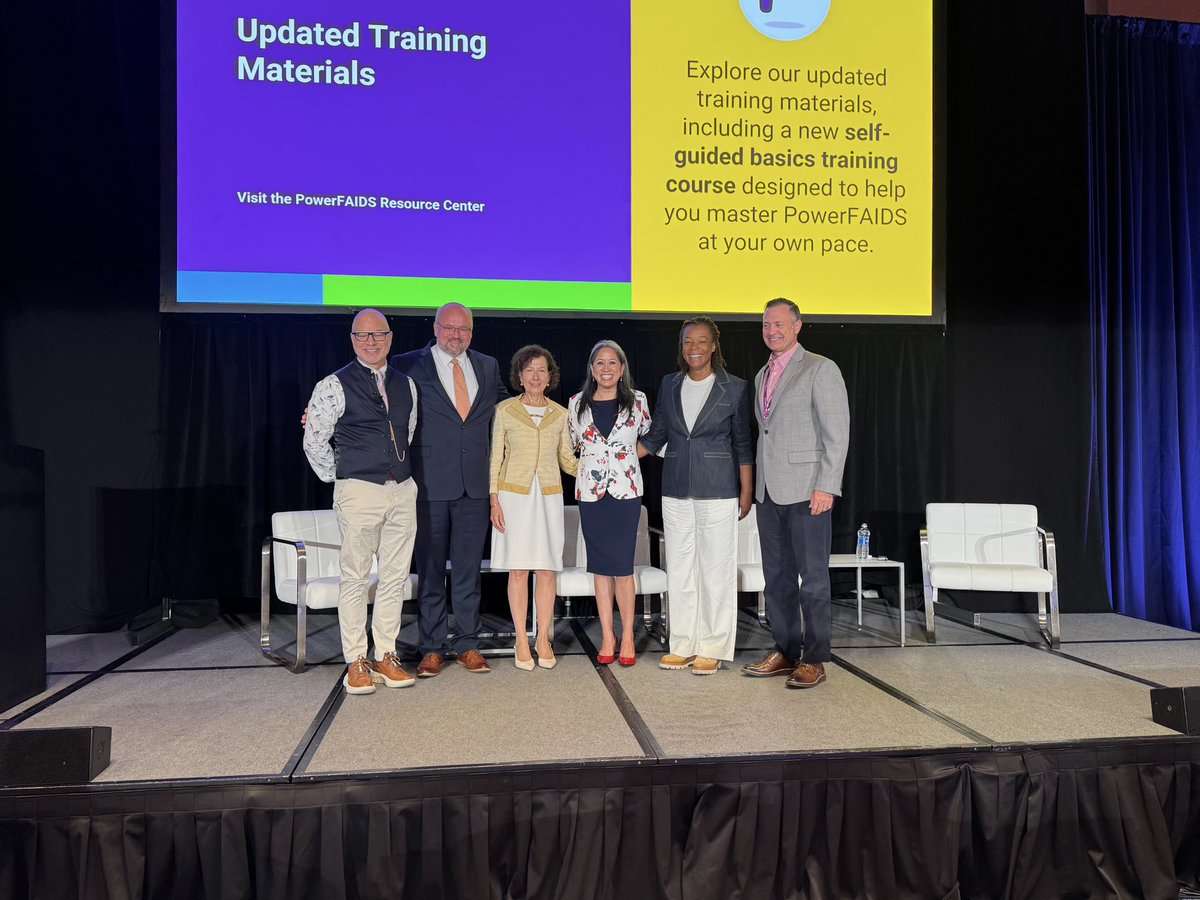 HFUPresident's tweet image. Honored to take part in the @CollegeBoard’s PowerFAIDS Keynote Plenary alongside Dr. Lisa Cardoza & Dr. Miguel Wasielewski. I’m passionate about leading by change especially when it comes to access, affordability, & the evolving role of financial aid in supporting student success