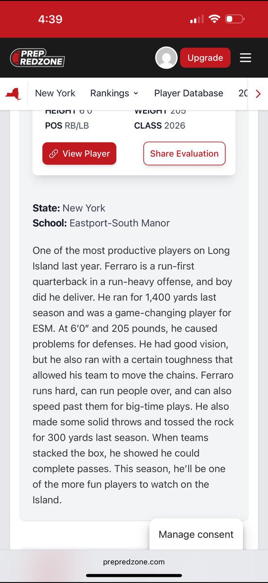 Massimo (@max10ferraro) on Twitter photo Thank you <a href="/jared_valluzzi/">Jared Valluzzi</a> and <a href="/PrepRedzoneNY/">Prep Redzone New York</a> for the write up! Really grateful!
<a href="/EsmFootball24/">ESM Football</a> <a href="/gbuck40/">gbuck40</a> Thank you <a href="/jared_valluzzi/">Jared Valluzzi</a> and <a href="/PrepRedzoneNY/">Prep Redzone New York</a> for the write up! Really grateful!
<a href="/EsmFootball24/">ESM Football</a> <a href="/gbuck40/">gbuck40</a>