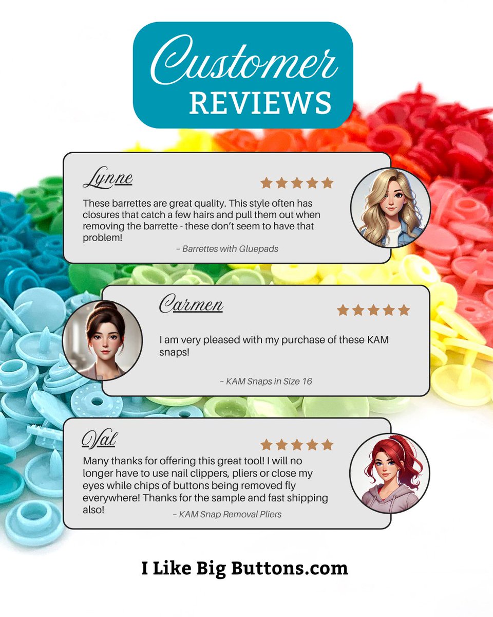 ilovebigbuttons's tweet image. Happy Customer Reviews! 💕

ilikebigbuttons.com

#KAMSnapsCrafts #DIYCoverButtonKits #KeyFobHardware #CoverButtons #FabricCoverButtons #KAMsnapstarterkits #longprongsnaps #ilikebigbuttons #CraftingCommunity #customerreview #customerlove