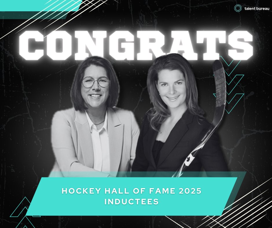 An incredible honour for two of our own! 🏒✨ We are so proud to congratulate our speakers Daniele Sauvageau (Builder) &amp; Jennifer Botterill (Player) on their induction into the Hockey Hall of Fame Class of 2025!
#HHOF2025 #HockeyHallofFame #WomeninHockey #KeynoteSpeaker