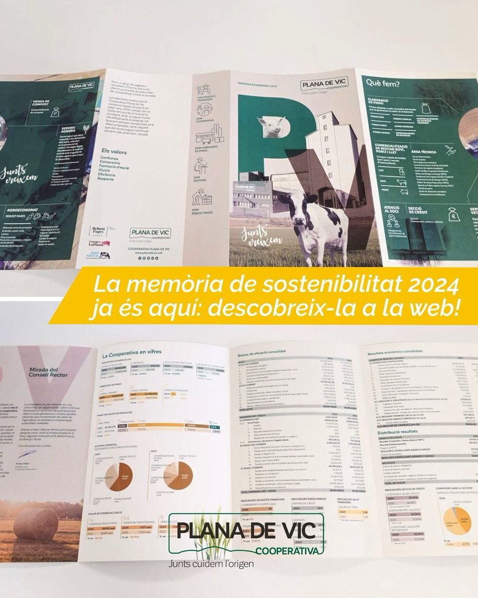 🌱💚 Ja tenim la Memòria de Sostenibilitat 2024 de la Cooperativa Plana de Vic!

Descobreix tot el que hem fet junts aquest any! 👉 La memòria completa és a la web: planadevic.cat/images/Sosteni… planadevic.cat/images/Sosteni…

#PlanadeVic #Sostenibilitat #Cooperativa #EnergiaVerda