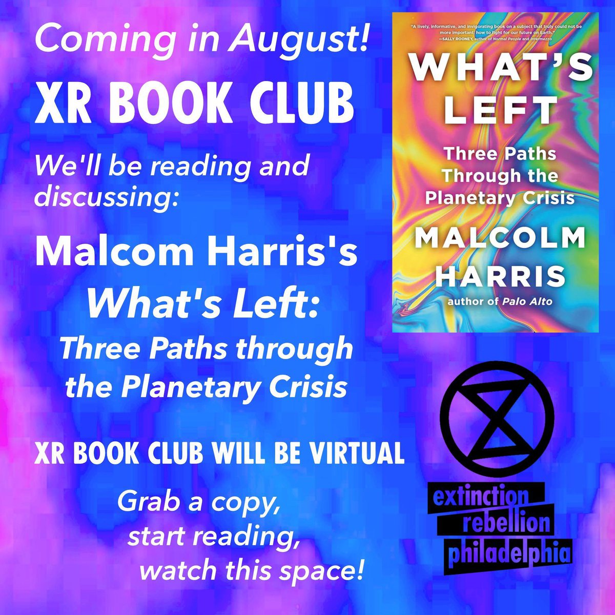 Missed last months book talk with <a href="/BigMeanInternet/">Malcolm Harris</a> discussing their new book?? Or tuned in and left excited to read What’s Left?? Don’t do it alone!!