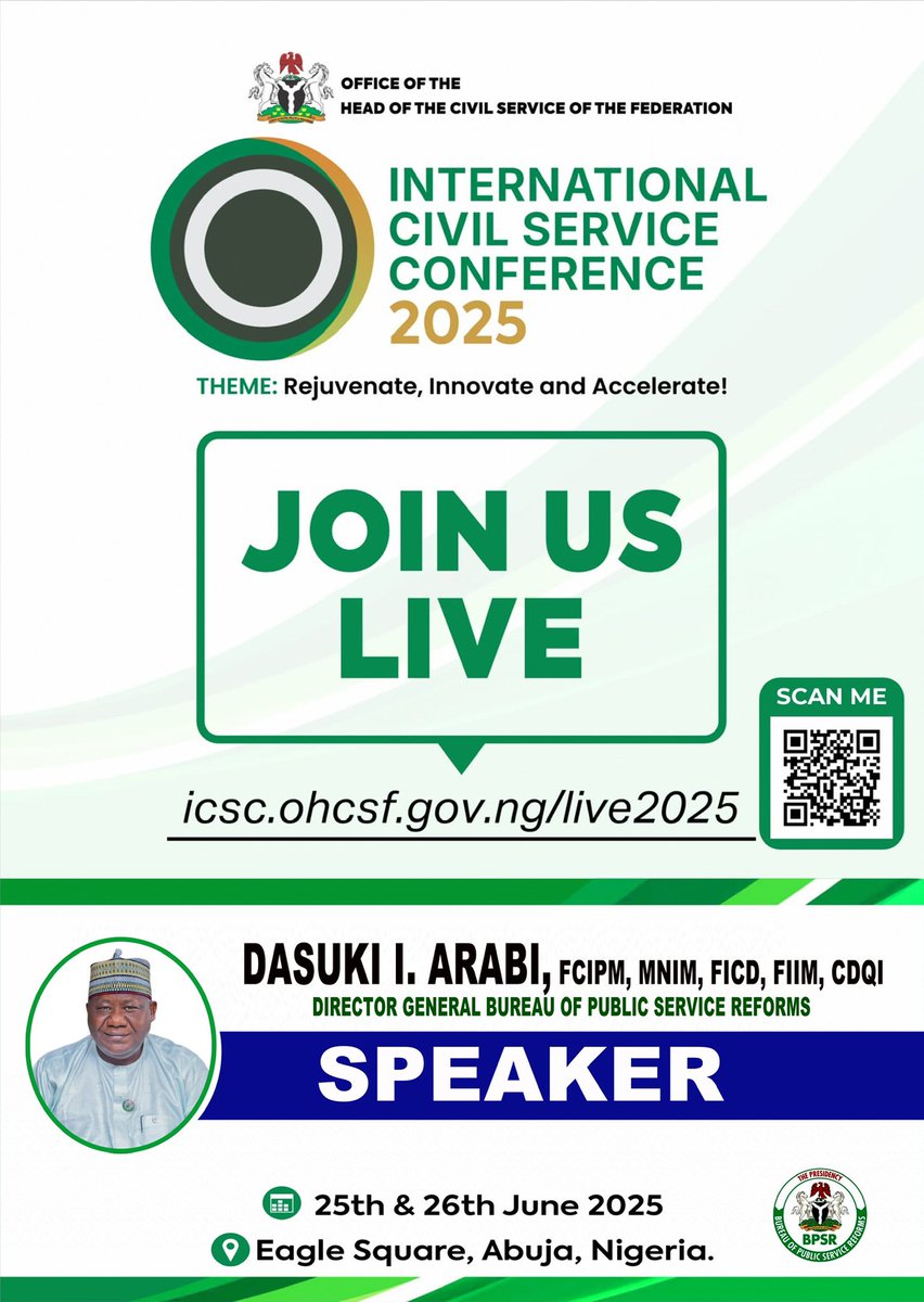 bpsr_ng's tweet photo. DG @bpsr_ng will be a speaker and panelist in 3 sessions at the on going International civil service conference .Follow us on this @FTransparencyNG @OgunBPSR https://t.co/3czQ6TzZXt