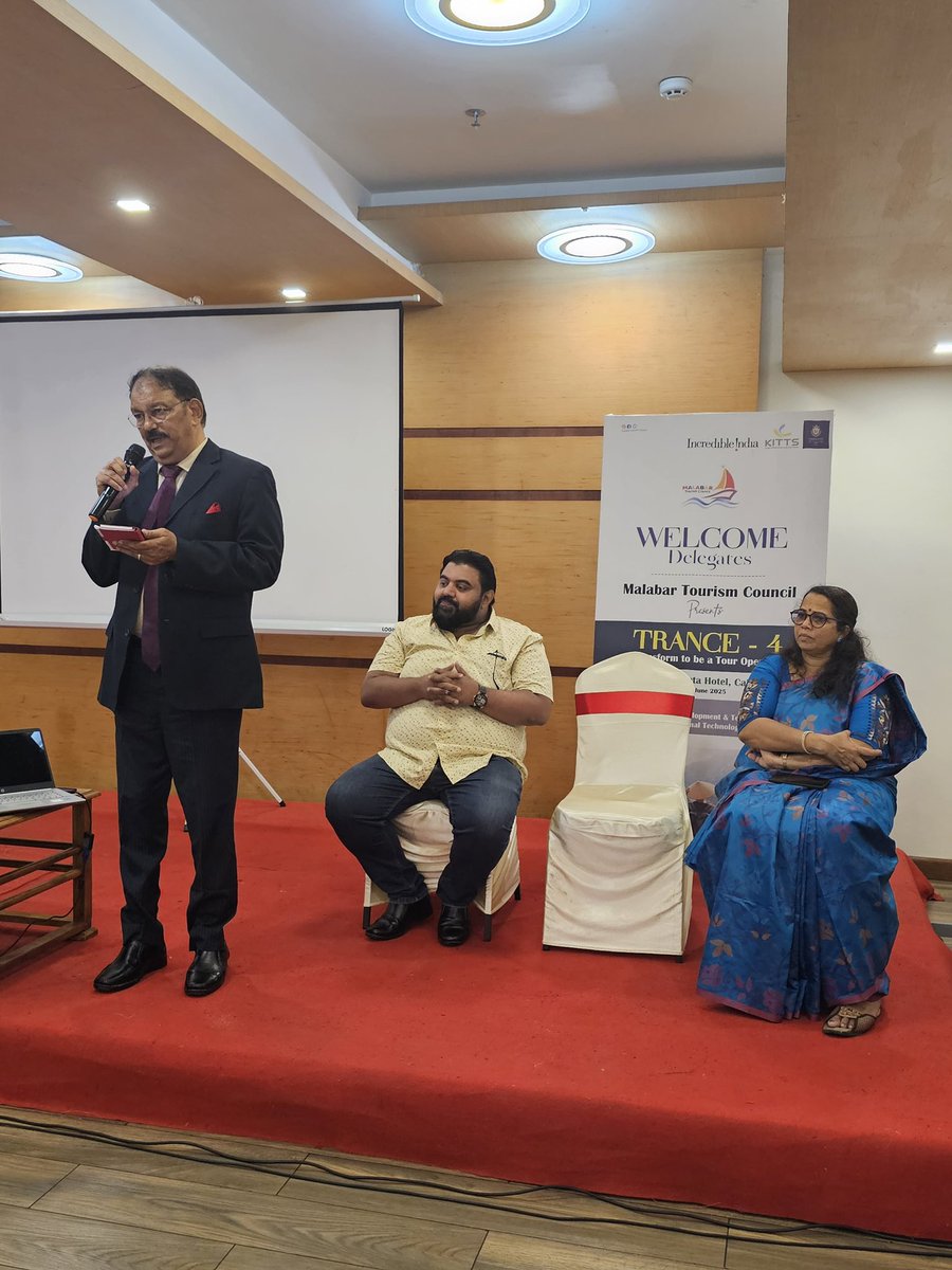 PadikkalSajeer's tweet photo. 🌟 TRANCE-4: Empowering the Future of Tourism 🌟 A joint initiative by Malabar Tourism Council &amp; India Tourism – Ministry of Tourism, Govt. of India
Held at KPM Tripenta, Kozhikode,
 #IndiaTourism #MinistryOfTourism #MTCSkillDevelopment #KeralaTourism #TourismTraining https://t.co/CctXYdxjG0
