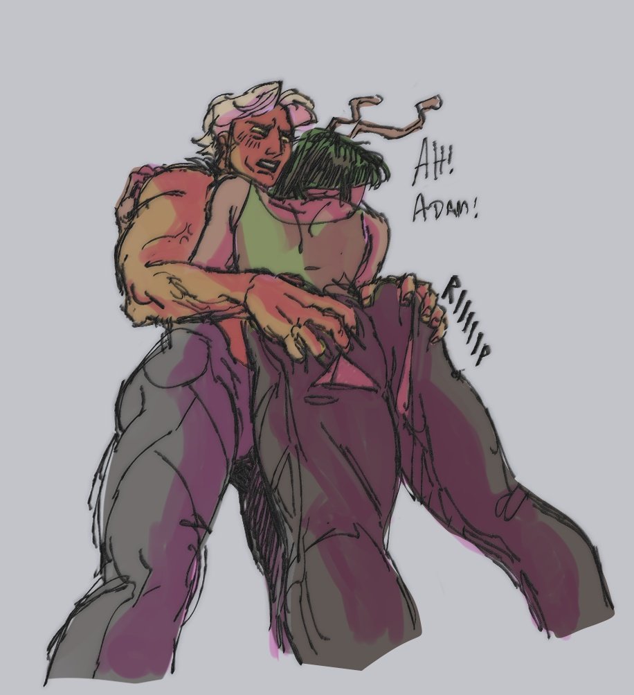 nghGulps's tweet image. Happy Yuri Day 
[Madam / Mantis x Adam]