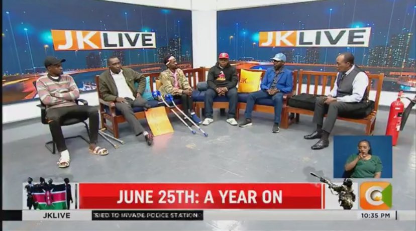 BabaHafusa_'s tweet photo. Phone numbers of victims of the 2024 June protests who need help with settling medical bills. 

They were all present at #JKLive tonight.

Mwangi - 0722276456 
Kinyanjui - 0111521740
Anthony - 0717711542
George  - 0717721939 https://t.co/M88pDV1uY7