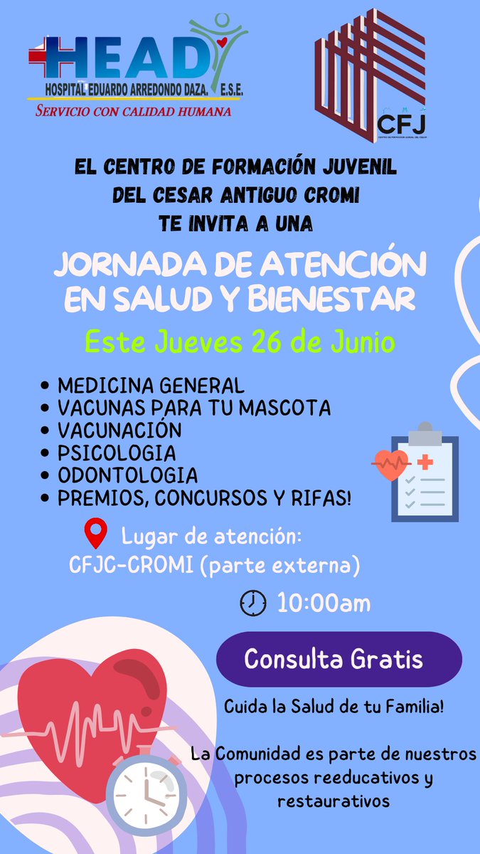 CFJCESAR's tweet photo. Mañana las familias y comnidad del Barrio La Esperanza tendrán a su servicio una maravillosa jornada! Los esperamos!!!! 😁🙏🏻 https://t.co/vGTCdsUmiW