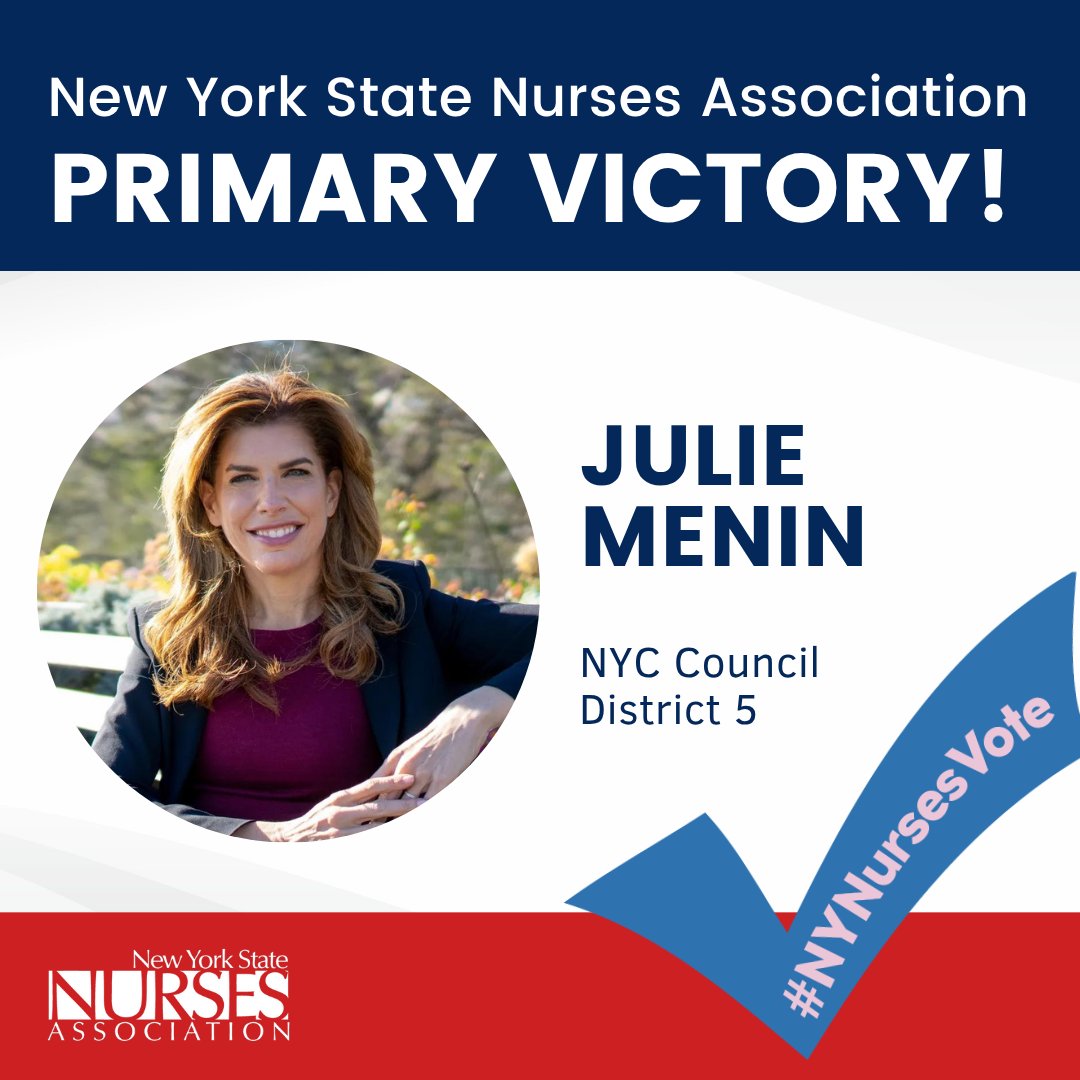 Congratulations <a href="/JulieMenin/">Julie Menin</a> on your primary win for NYC Council District 5!