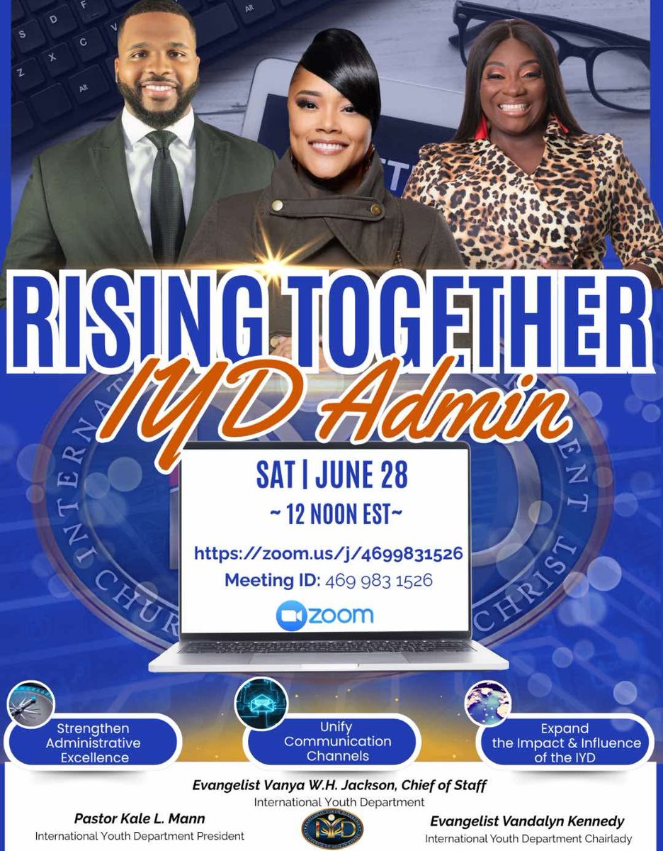 PReedSH's tweet image. If you're an administrator, secretary or chief of staff in the IYD COGIC, this call is for you.