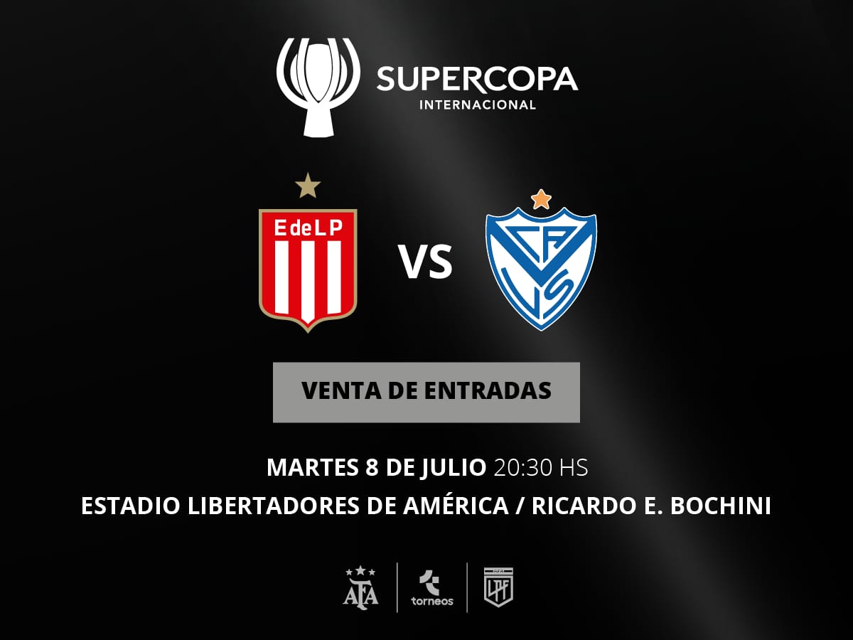 🚨 Información importante sobre las entradas para la final de la Supercopa Internacional - Tercera Edición, que jugarán @edelpoficial y @velez 🙌

➡️ ligaprofesional.ar/notas/supercop…