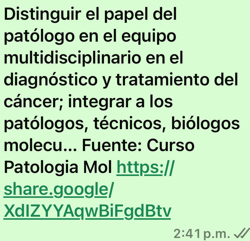 Curso de Patología Molecular, link de inscripción.⁦<a href="/SLAPpatologia/">SLAP Patología</a>⁩