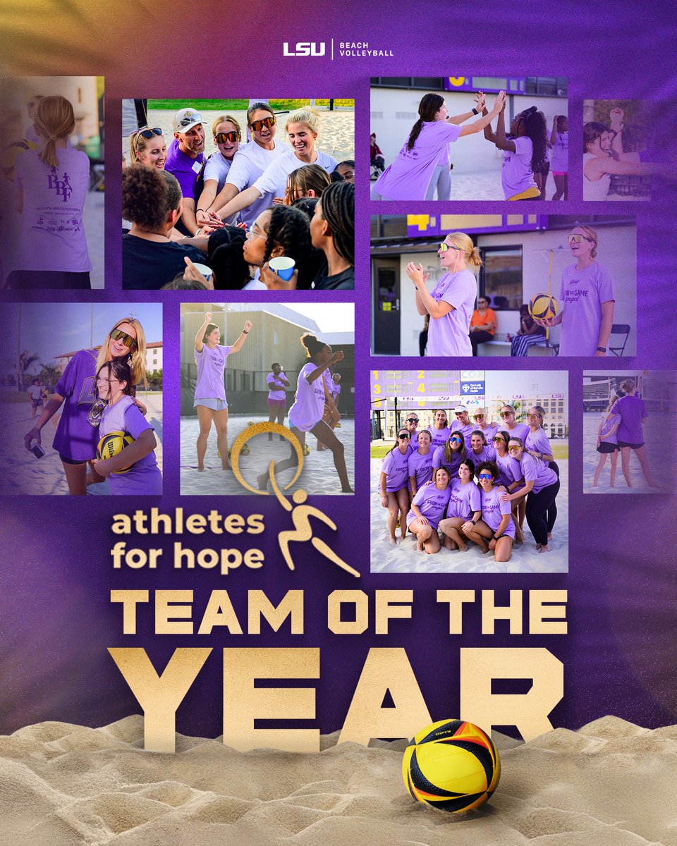 LSUBeachVB's tweet image. Bigger Than Us🌎
Thank you for the nomination and votes. Community service is an integral part of our program!