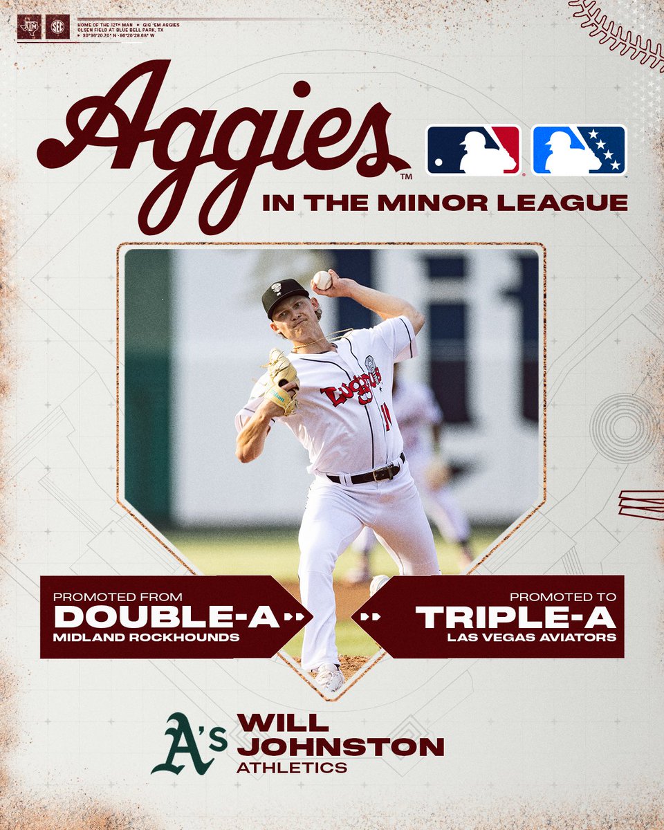 .<a href="/wbj1212/">Will Johnston</a> is headed to Triple-A 👍

#GigEm