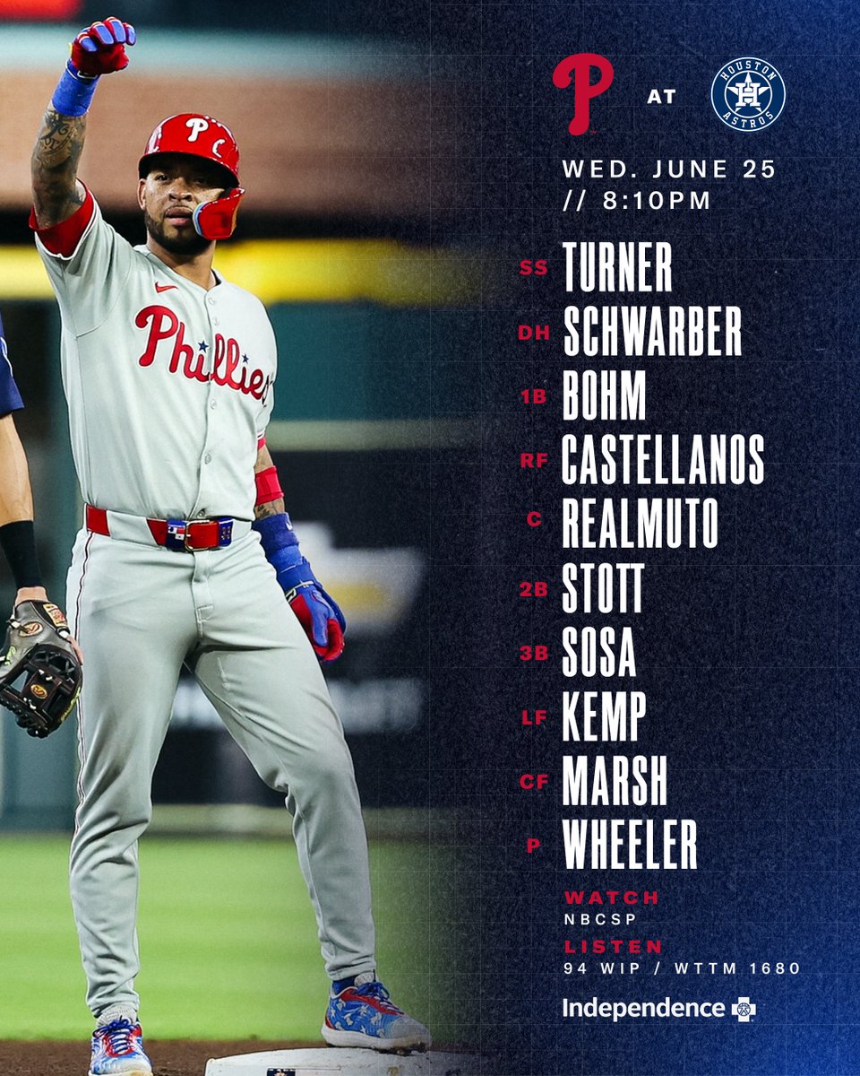 Phillies's tweet photo. Game 2 in H-Town

#RingTheBell https://t.co/XyFgSs8Izc