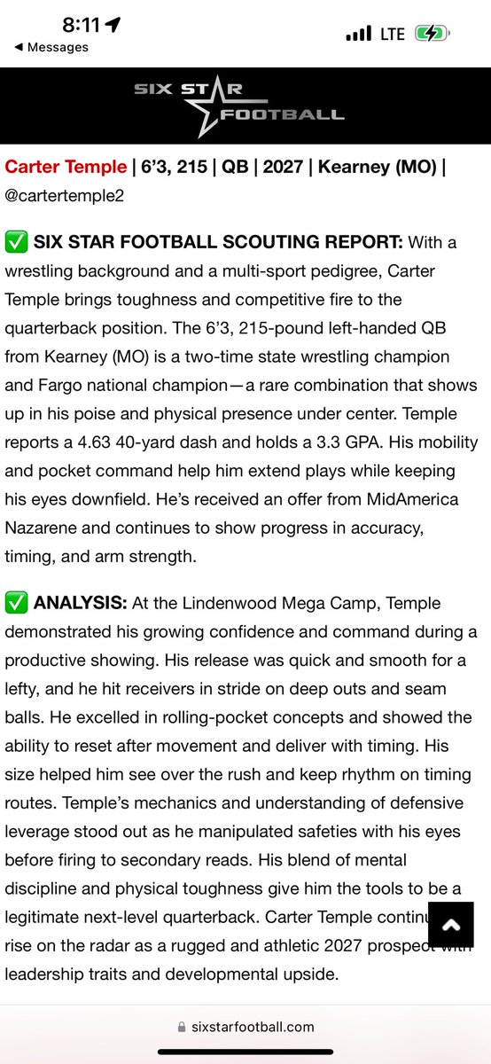 I really appreciate the write up <a href="/sixstarfootball/">Six Star Football | PLUS+</a>!!!