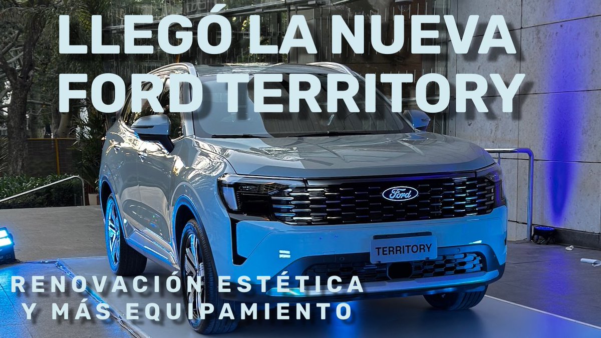 Llegó la Nueva Ford Territory con cambios estéticos, más equipamiento y conectada
youtu.be/ahcWSWF-ajM