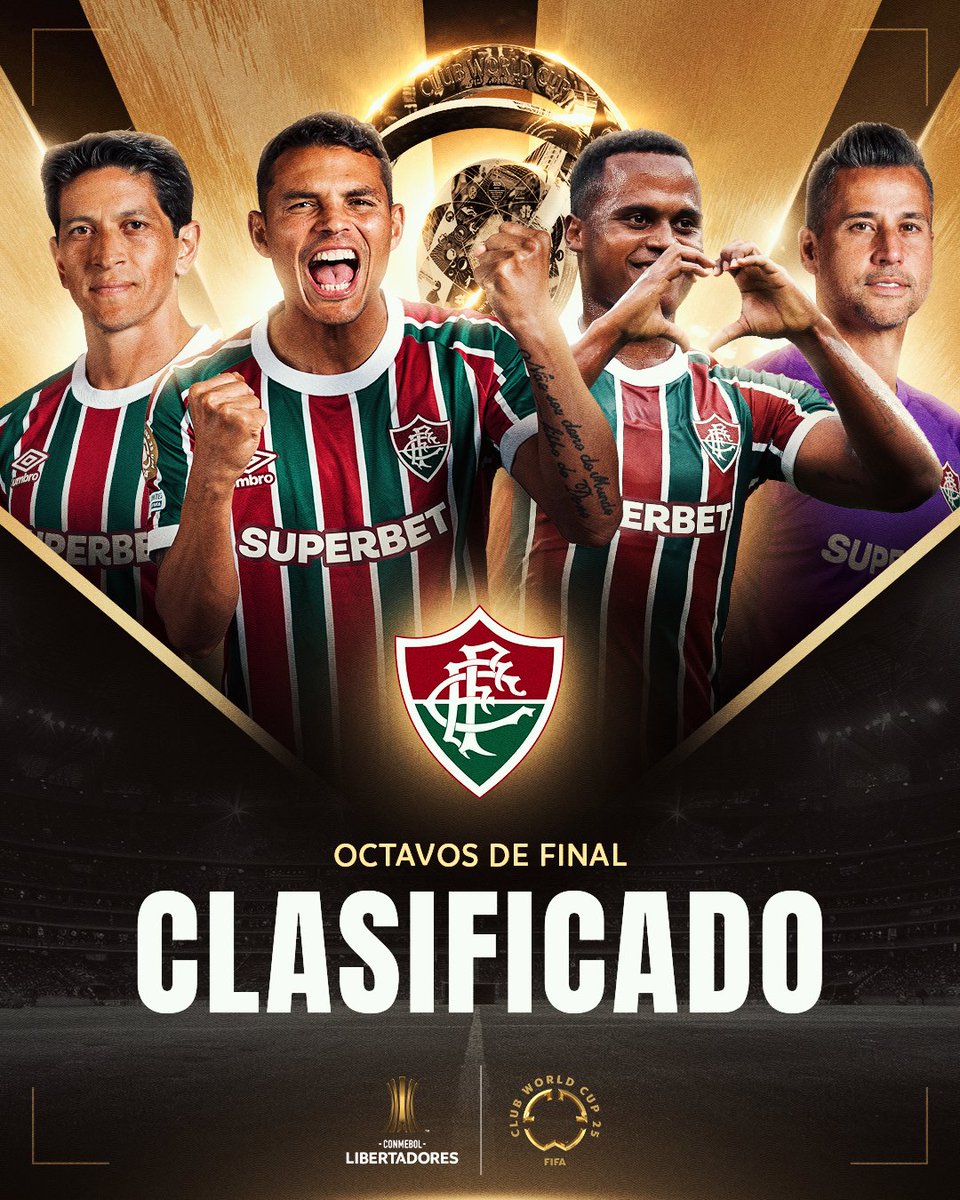 CONMEBOL Libertadores (@libertadores) on Twitter photo 🎫💪 ¡Boleto asegurado! <a href="/FluminenseFC/">Fluminense F.C.</a> se metió entre los 1⃣6⃣ mejores del <a href="/FIFACWC/">FIFA Club World Cup</a> 🏆
⭐ CONMEBOL #Libertadores #GloriaEterna #FIFACWC 🎫💪 ¡Boleto asegurado! <a href="/FluminenseFC/">Fluminense F.C.</a> se metió entre los 1⃣6⃣ mejores del <a href="/FIFACWC/">FIFA Club World Cup</a> 🏆
⭐ CONMEBOL #Libertadores #GloriaEterna #FIFACWC