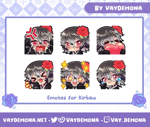 VayDemona's tweet photo. Emotes for Kirbika  

♡ https://t.co/5c1nwWHDhO
✧˖° #EmoteArtist ៸៸ #TwitchEmoteArtist ៸៸ #FFXIVemotes °˖✧   
☆˖Favs and RT are appreciated˖☆ https://t.co/DT5vVuJndy