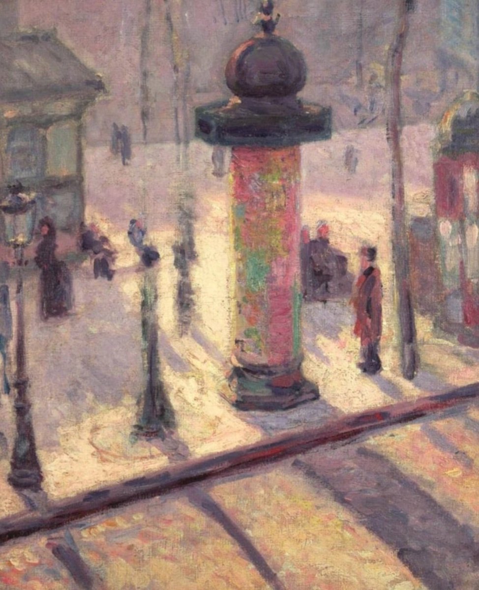 'The Kiosk: Boulevard de Clichy.' (1886) It was van Gogh who coined the term 'painters of the petit boulevard,' referring to up and coming artists who were experimenting with avant garde techniques, this included Louis Anquetin, who painted vignettes from Parisian modern life.