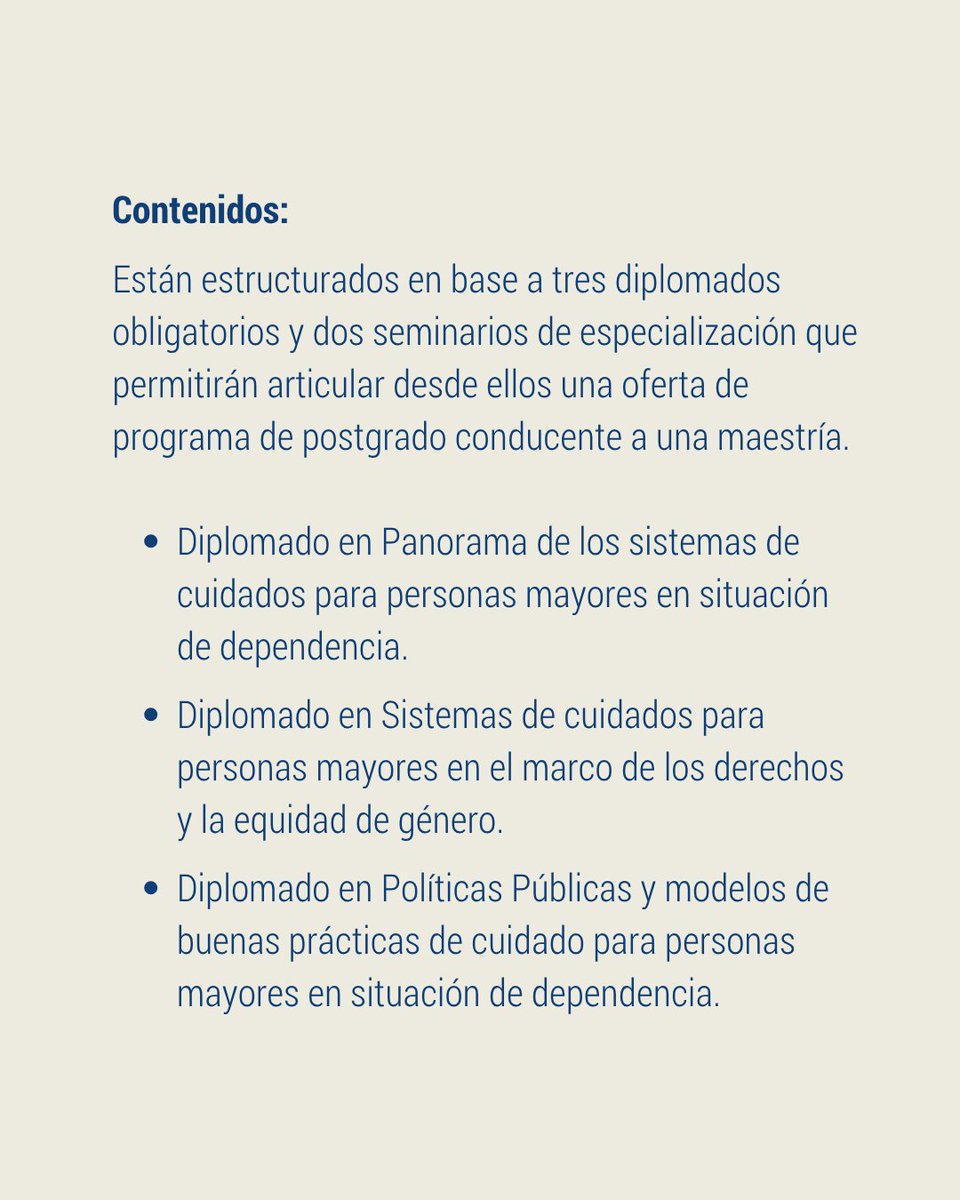 #Docencia | 👵 ¿Quieres liderar políticas públicas sobre envejecimiento y cuidado en América Latina?

Súmate a la Maestría en Personas Mayores y Políticas de Cuidado de FLACSO Chile.

🗓 Inicio: 18 de agosto 2025 | 💻 100% virtual

Inscríbete 👉 flacsochile.org/maestria-en-pe…