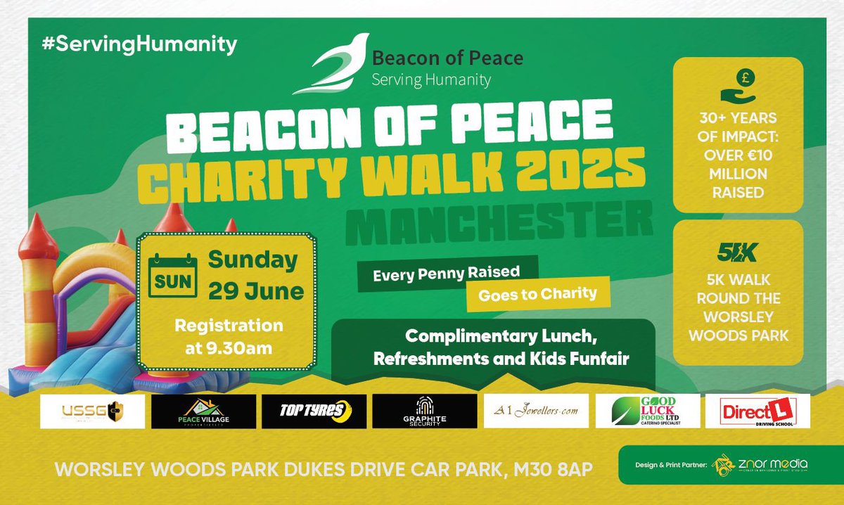 Come join us for #BeaconofPeace <a href="/Beaconof_Peace/">Beacon of Peace</a> #charity walk happening on coming Sunday at Worsley Woods <a href="/worsley_woods/">Worsley Woods</a> Park Dukes drive car park 
M30 8AP #Manchester <a href="/MENnewsdesk/">Manchester News MEN</a> <a href="/TheMancUK/">The Manc</a> <a href="/BBCRadioManc/">BBC Manchester</a> <a href="/hitsmcrnews/">Hits Radio News | Manchester</a>