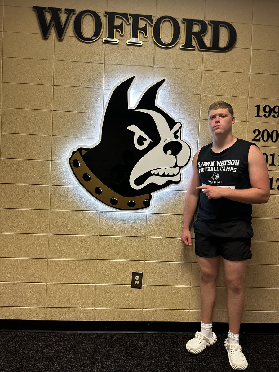 John Stanley (@johnstanley706) on Twitter photo Had a great time coming out and competing at the specialist camp at Wofford College <a href="/Wofford_FB/">Wofford Football</a>. Big thanks to Coach Watson, <a href="/CoachRoyston/">Dustin Royston</a> , and <a href="/JacobPoag/">Jacob Poag</a> for an awesome camp. Excited to be back for a game this fall!
<a href="/Bamasnap/">Coach Jackson Cook</a> <a href="/peak_kinetic/">PeakKineticPerformance</a> <a href="/NwGaFootball/">NwGa Football</a> Had a great time coming out and competing at the specialist camp at Wofford College <a href="/Wofford_FB/">Wofford Football</a>. Big thanks to Coach Watson, <a href="/CoachRoyston/">Dustin Royston</a> , and <a href="/JacobPoag/">Jacob Poag</a> for an awesome camp. Excited to be back for a game this fall!
<a href="/Bamasnap/">Coach Jackson Cook</a> <a href="/peak_kinetic/">PeakKineticPerformance</a> <a href="/NwGaFootball/">NwGa Football</a>