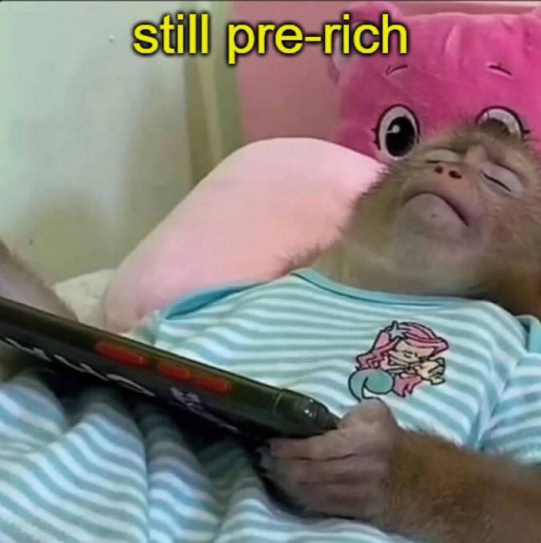 Wake up at 3am to check if i'm already rich yet