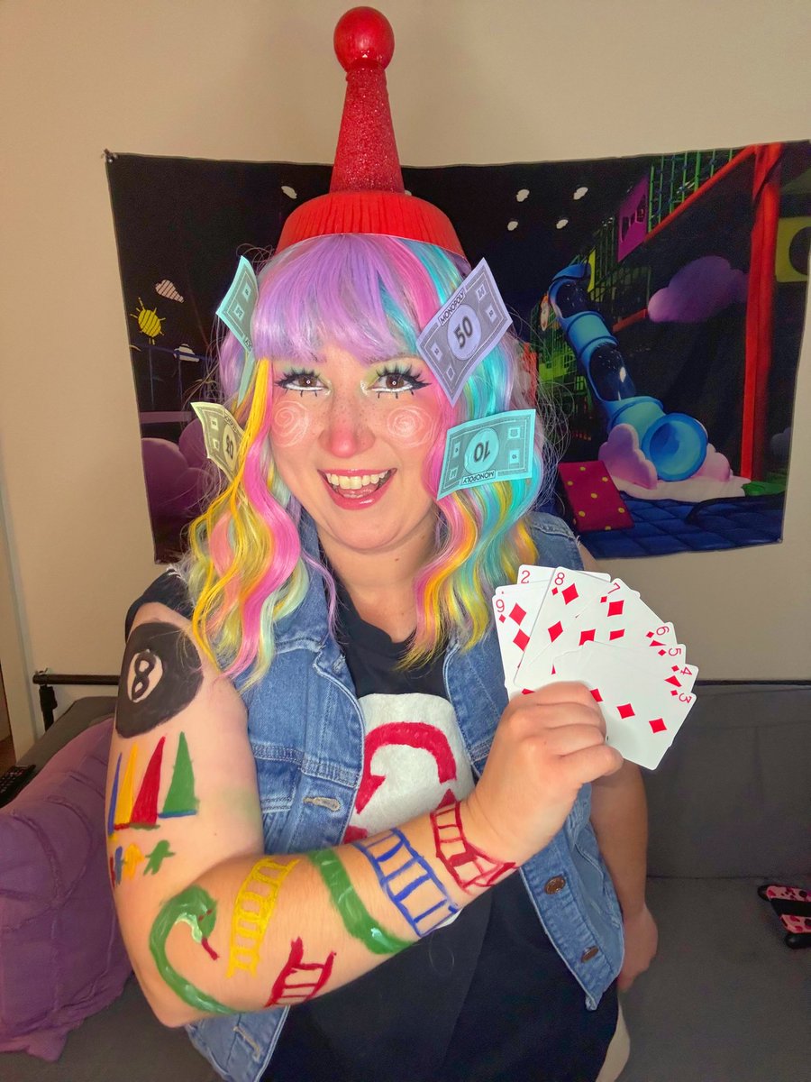 jennithebeast's tweet photo. 🩵🎲well a gee gosh golly and a hidey ho! I’m Parker, the board games, and away we go!🎲🩵

my Parker Bradley fem closet cosplay!! yippee!!

#dateeverything @DateEverything https://t.co/XPgF4SZO5m