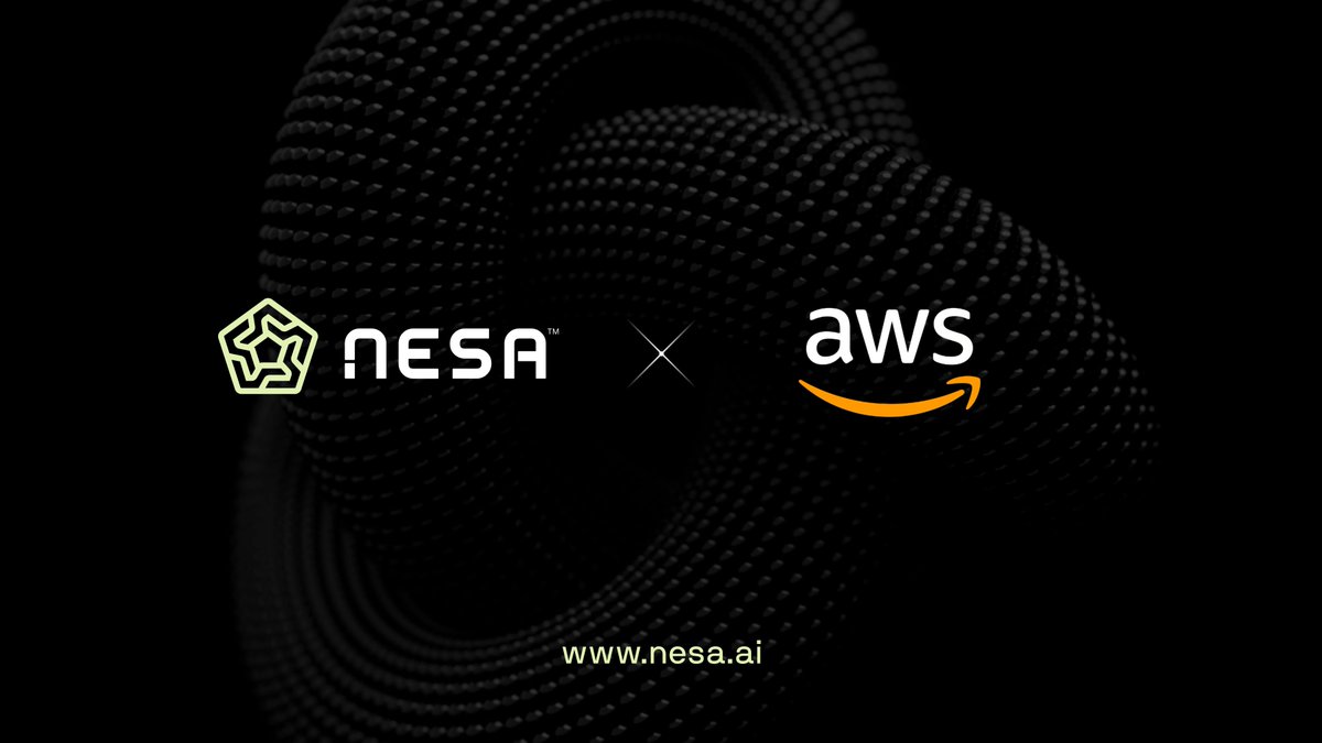 Nesa x AWS.

We're happy to now be supported by Amazon Web Services. AWS is joining the Nesa ecosystem and supporting our next stage of growth to drive our AI network mainstream.