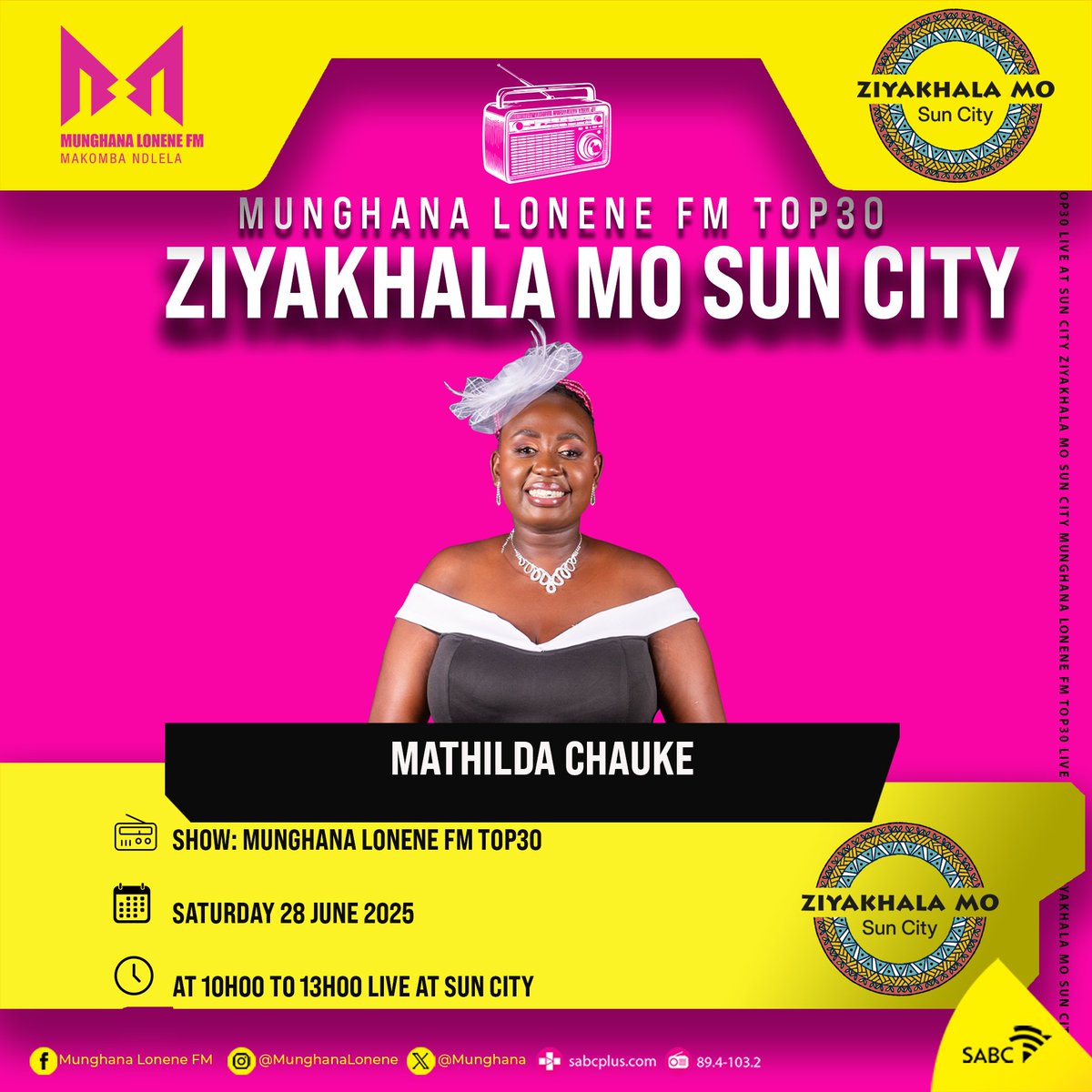 Munghana Lonene FM (@munghana) on Twitter photo U nga kayeli nongonoko wo hlawuleka wa #MunghanaLoneneFMTop30 na <a href="/ChaukeMathilda/">Honey Badger💝💕</a> thwi ku suka eSun City hi ri karhi hi ku #Ziyakhalamosuncity U nga kayeli nongonoko wo hlawuleka wa #MunghanaLoneneFMTop30 na <a href="/ChaukeMathilda/">Honey Badger💝💕</a> thwi ku suka eSun City hi ri karhi hi ku #Ziyakhalamosuncity