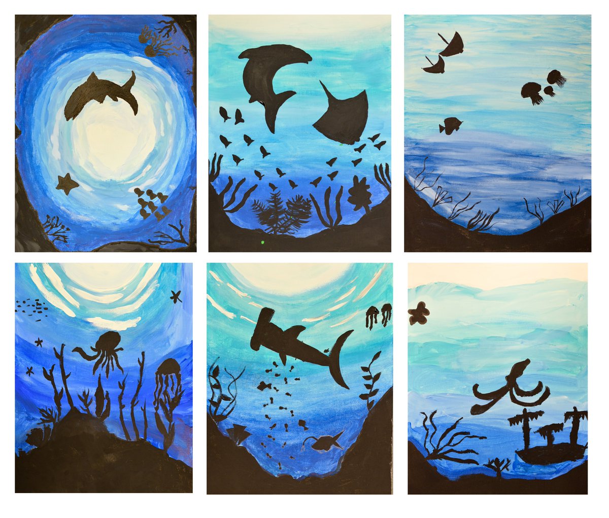 MrsOArtStudio's tweet image. So much talent! I had the best time working with the CMS middle schoolers to wrap up their "Beneath the Waves" art project. It was such a joy to reconnect with my former students! @CuCPS #wearecucps
