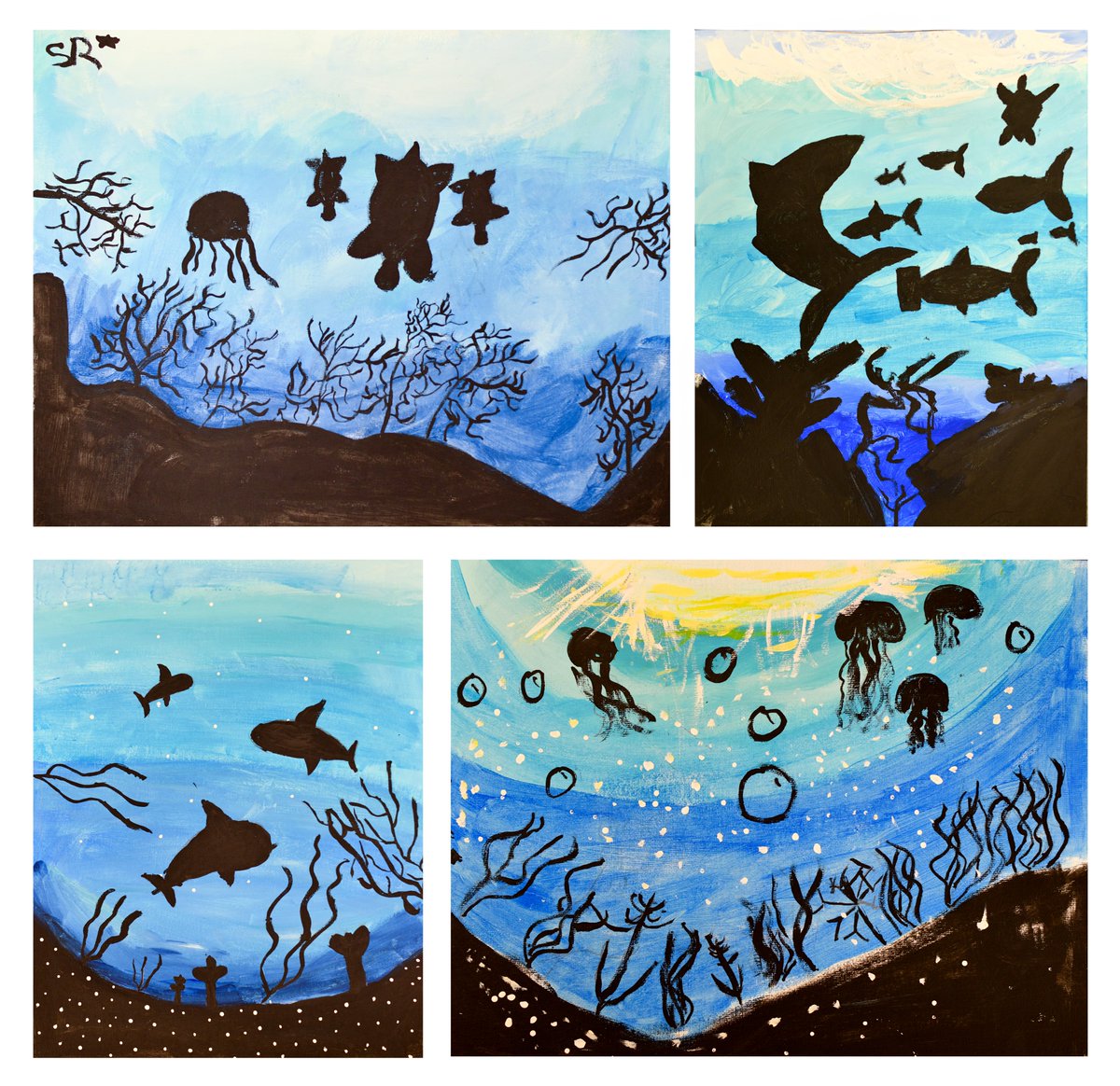 MrsOArtStudio's tweet image. So much talent! I had the best time working with the CMS middle schoolers to wrap up their "Beneath the Waves" art project. It was such a joy to reconnect with my former students! @CuCPS #wearecucps