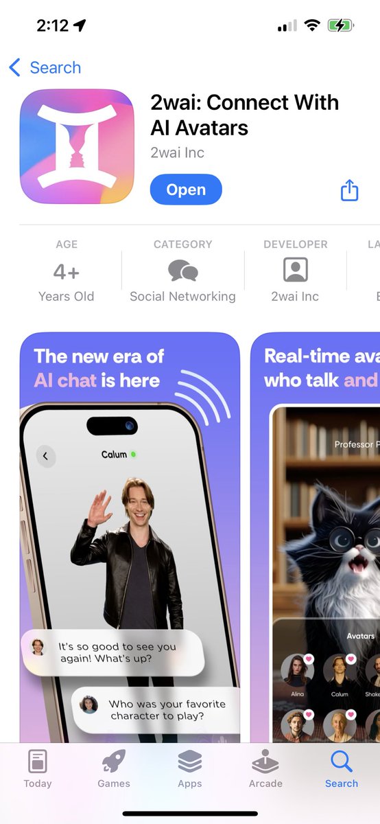 It’s surreal to see 2wai <a href="/HoloAvatars/">2wai</a> finally on the Apple App Store