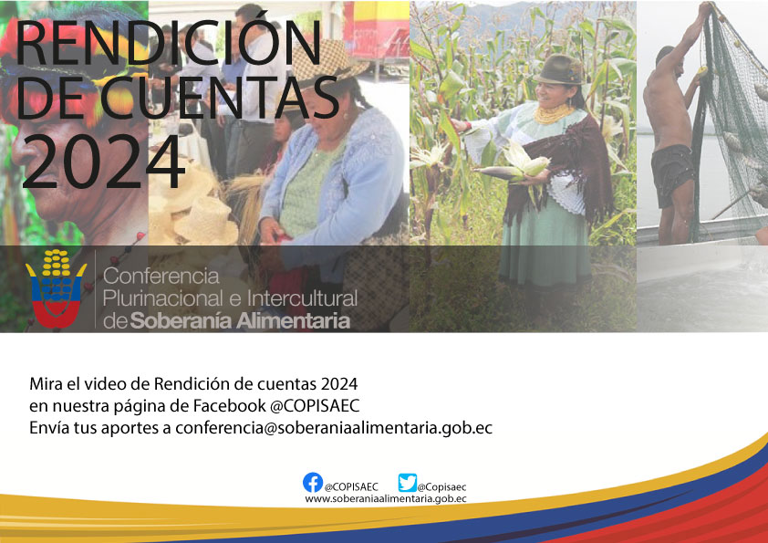 SoberaníaAlimentaria (@copisaec) on Twitter photo El 19-06-25, se desarrolló el evento de Rendición de Cuentas del ejercicio fiscal 2024.
🎥 Mira la grabación del evento en: facebook.com/share/v/16YAAi…
📮 Recuerda tus aportes y sugerencias son muy importantes, escríbenos al correo electrónico: conferencia@soberaniaalimentaria.gob.ec El 19-06-25, se desarrolló el evento de Rendición de Cuentas del ejercicio fiscal 2024.
🎥 Mira la grabación del evento en: facebook.com/share/v/16YAAi…
📮 Recuerda tus aportes y sugerencias son muy importantes, escríbenos al correo electrónico: conferencia@soberaniaalimentaria.gob.ec