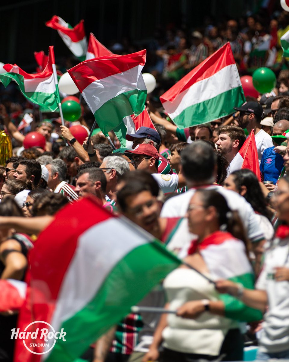The <a href="/FluminenseFC/">Fluminense F.C.</a> fans showed up 💪 today! 🇭🇺🇧🇷