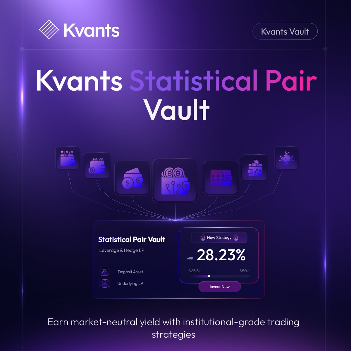 If you’re looking to move beyond raw beta exposure and tap into structured alpha, <a href="/KvantsAI/">Kvants</a>  Statistical Pair Vault is purpose-built for that. ⚙️

You don’t need to take our word for it. ⏬

Every trade, rebalance, and vault metric is visible on-chain, updated as the strategy